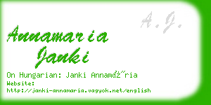 annamaria janki business card